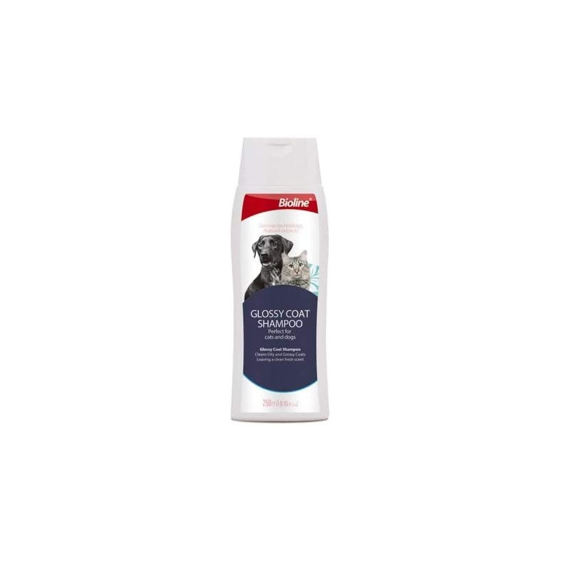 Bioline Glossy Coat Shampoo For Dogs And Cats 250 ml Multicolor