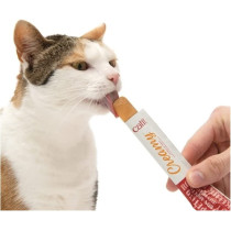 Catit Creamy Lickable Treats For Cat Salmon & Prawns Flavor 4 * 10G