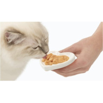 Catit Creamy Lickable Treats For Cat Salmon & Prawns Flavor 4 * 10G