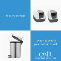 Catit Magic Blue Cat Litter Box Air Purifier Refill Pads