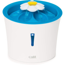 Catit Flower Drinking Fountain With Led Nightlight And Petal Top White