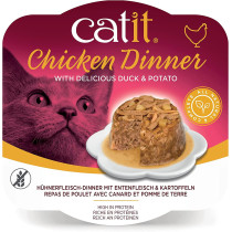 Catit Chicken Dinner Duck & Potato 80 g 6pcs box multicolor