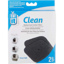 Catit Litter Box Replacement Carbon Filters 2 Pcs White Black 50705 Autre