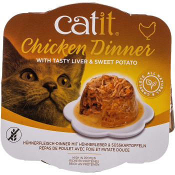 Catit Chicken Dinner Liver & Sweet Potato 80 g 6pcs box multicolor