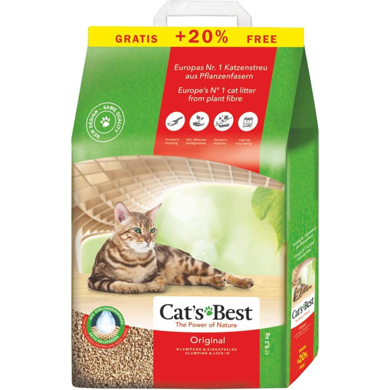 JRS CATS BEST ORIGINAL 5.2KG 10 2L Clumping & encapsulating Multi Colour