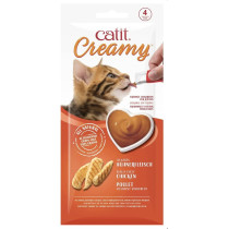 CATIT CREAMY LICKABLE TREATS FOR CAT CHICKEN FLAVOR 4 * 10G