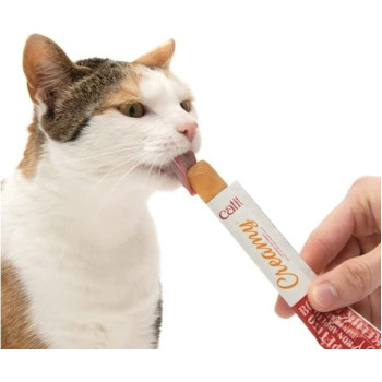 CATIT CREAMY LICKABLE TREATS FOR CAT CHICKEN FLAVOR 4 * 10G
