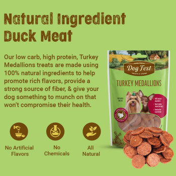Dog Fest Turkey Medallions For Small Breeds 55g