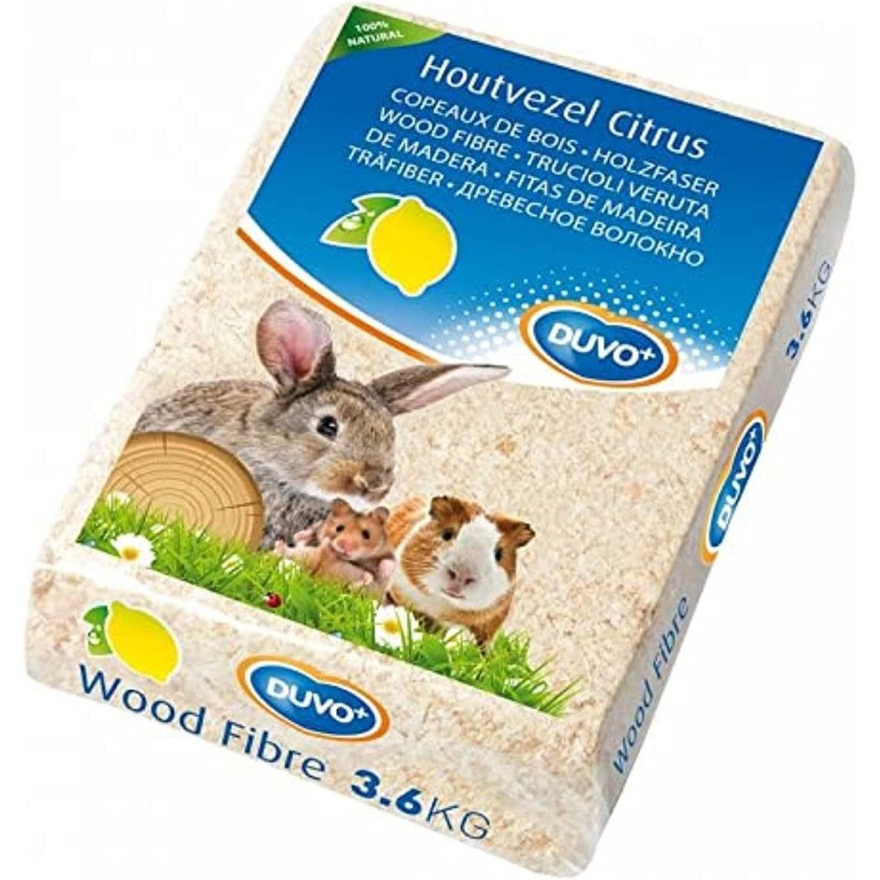 Duvo Laroy Group Wood Chips Lemon 3.6Kg Multicolor | Rodents And Rabbits Foods