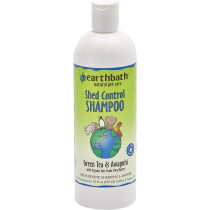 Earthbath All Natural Green Tea Shampoo Shed Control for Pets Dogs Cats 16z