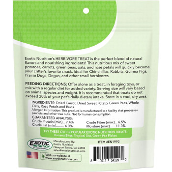 Exotic Nutrition Herbivore Healthy Treat 3 oz.