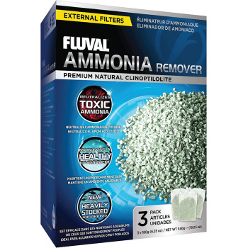 Fluval Ammonia Remover Chemical Filter Media for Freshwater Aquariums 3 Pack