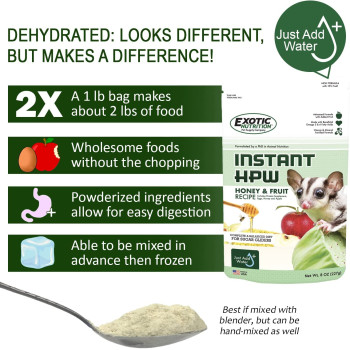 Exotic Nutrition Instant Hpw Honey & Fruit Recipe 1 Lb