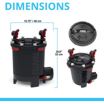 Fluval FX6 High Performance Aquarium Filter Canister Filter for Aquariums up to 400 Gal.