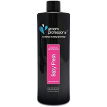 GROOM PROFESSIONAL Baby Fresh Dog Shampoo Excellence in Animal Grooming Gentle Scented Dog Shampoo Perfect for Young or Sensitive Skin Made in UK 450ml