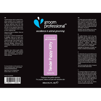 Groom Professional Tender Puppy Kitty Shampoo Volume 4 litre