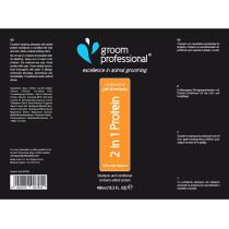 Groom Professional 2 In 1 Proten Pet Shampoo Multi Colour 450 ml 842091 450 ml Pack Of 1