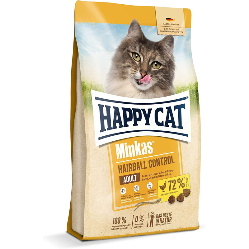 Happy Cat Minkas Hairball Control Cat Dry Food 1.5 KG | Premium Cat Foods