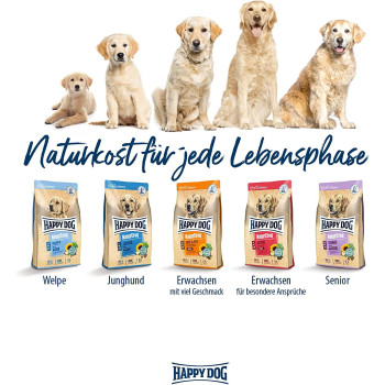 Happy Dog Premium Naturcroq Puppy Dog Dry Food 4 kg Light Brown Premium Naturcroq Beef and Rice