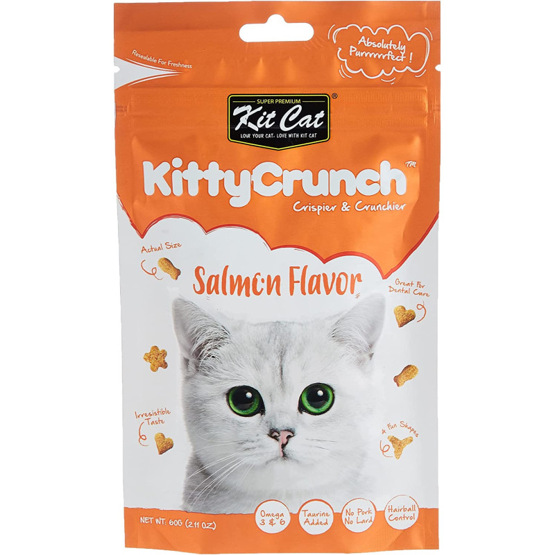 Kit Cat Kitty Crunch Salmon Flavor Cat Treat 60g