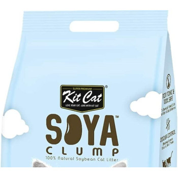 Kitcat Soybean Litter Soya Clump Kitten Baby Powder 7L Blue