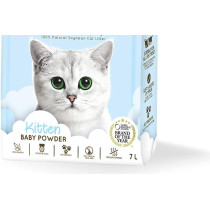 Kitcat Soybean Litter Soya Clump Kitten Baby Powder 7L Blue