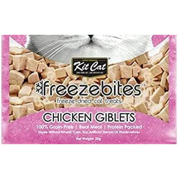 Kit Cat Freeze Bites Chicken Giblets Freeze Dried Cat Treats 20G