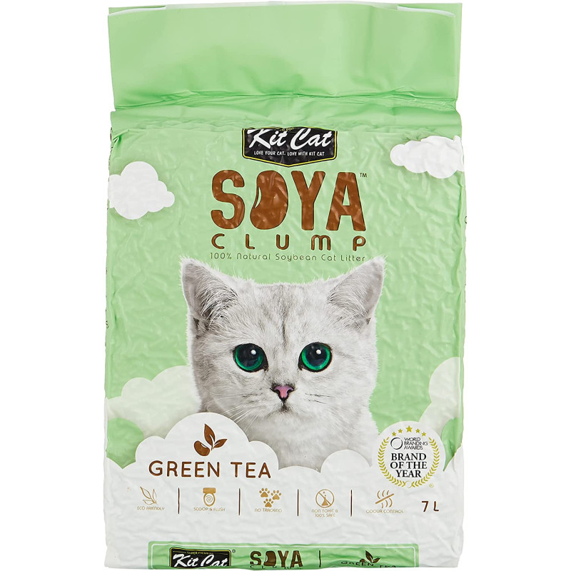 Kit Cat Soya Clump Soybean Litter Green Tea 7L