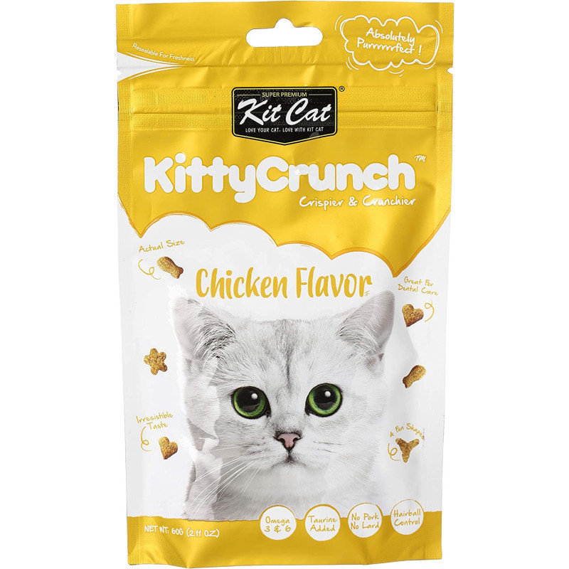 Kit Cat Kitty Crunch Chicken Flavor Cat Treat 60G