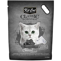 Kitcat Classic Crystal Silica Cat Litter Charcoal 5L Black