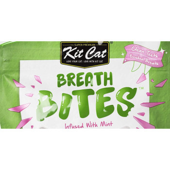 Kitcat Breath Cat Bites Tuna Flavor Green 60g, Cat Oral & Dental Care Bites