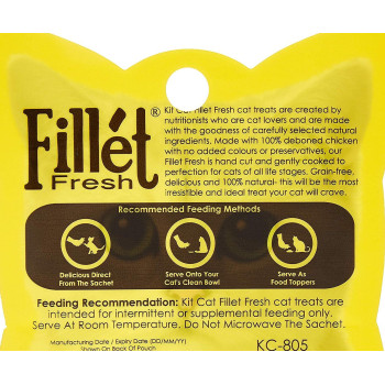 Kit Cat Fillet Fresh Chicken & Fiber Hairball 30G