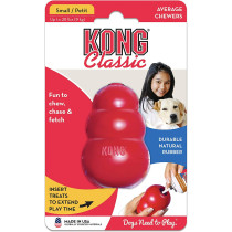 KONG Classic Dog Toy Durable Natural Rubber Fun to Chew Chase and Fetch For Medium Dogs