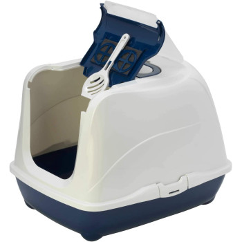 Moderna Flip Cat Jumbo Closed Litter Box w.Odor Filter 57.6 x 43.9 x H41 cm Color Blueberry C240 0331