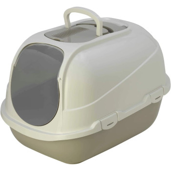 Moderna Mega Comfy Cat Litter Tray 65.7 x 49.3 x H45.7 cm Warm Grey