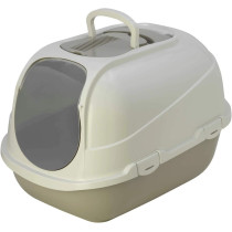 Moderna Mega Comfy Cat Litter Tray 65.7 x 49.3 x H45.7 cm Warm Grey