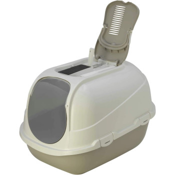 Moderna Mega Comfy Cat Litter Tray 65.7 x 49.3 x H45.7 cm Warm Grey