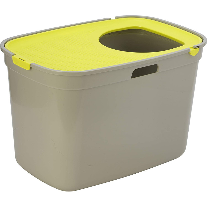 Moderna Top Cat Smart Litter Bo X Dog & Toddler Proof 59 X 39 X H38 cm Lemon Color Ag50 0330 1 Count Pack Of 1