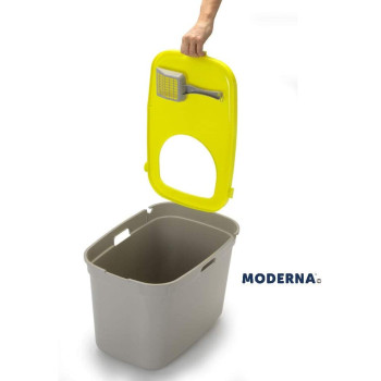 Moderna Top Cat Smart Litter Bo X Dog & Toddler Proof 59 X 39 X H38 cm Lemon Color Ag50 0330 1 Count Pack Of 1