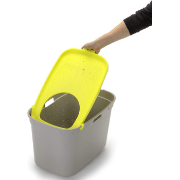 Moderna Top Cat Smart Litter Bo X Dog & Toddler Proof 59 X 39 X H38 cm Lemon Color Ag50 0330 1 Count Pack Of 1