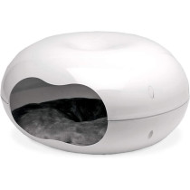 Moderna Doonut Cat House With Cushion White