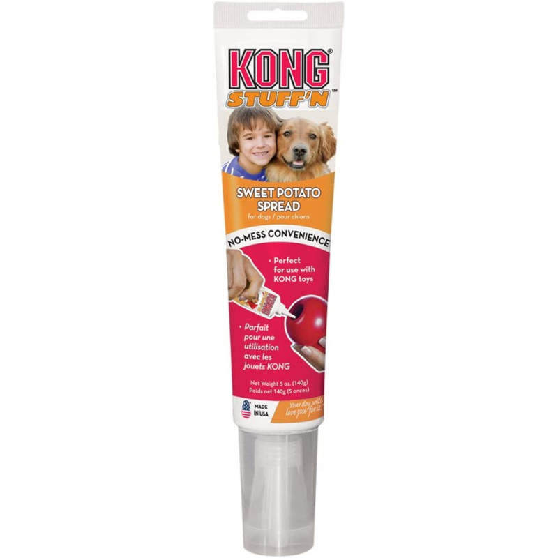 Kong Stuff N Real Sweet Potato Spread Delicious Flavorful Dog Treat Toy Tube 5z