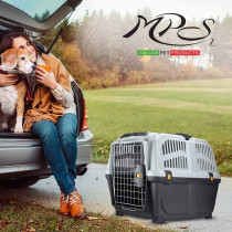 MPS2 SKUDO 4 M GREY IATA PET TRANSPORT CARRIER L68 x W48 x H51cm