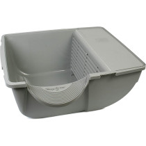 Omega Paw Roll N Clean Self Cleaning Litter Box Regular Brown