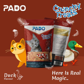 Pado Crunchy Cat Treats Duck 100G