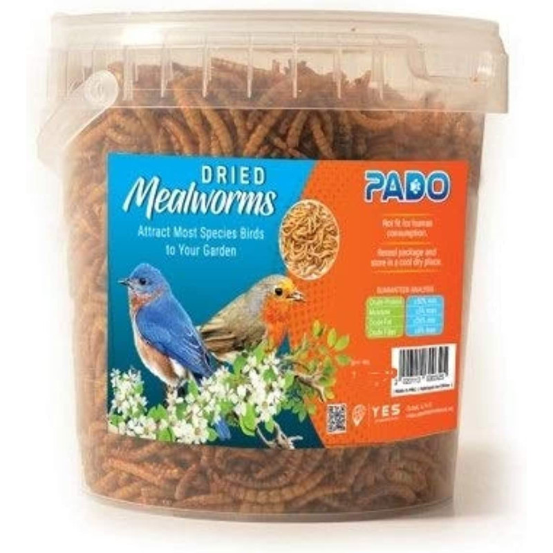 Pado Dried Mealworms For Birds 800 g