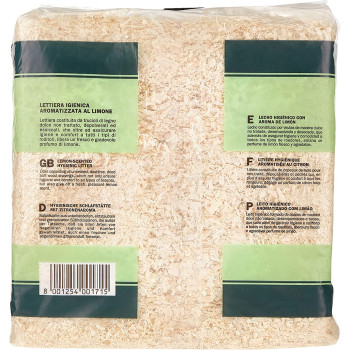 Padovan Woodchips Lemon Natural Wood Fiber 1 Kg