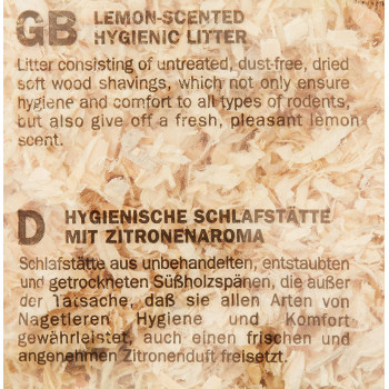 Padovan Woodchips Lemon Natural Wood Fiber 1 Kg