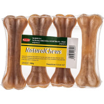 Padovan Natural Chews Bone Pressed Dog bone 11.5 cm 4 pcs Brown