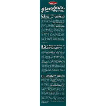 Padovan Grand Mix Scoiattoli Feed Multi Colour 750 G Pp00188